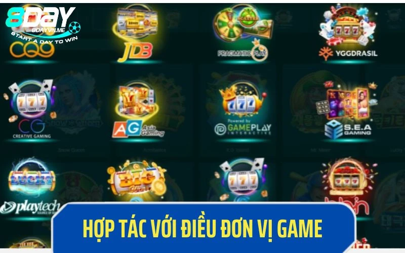 Hợp tác với điều đơn vị phát hành game 