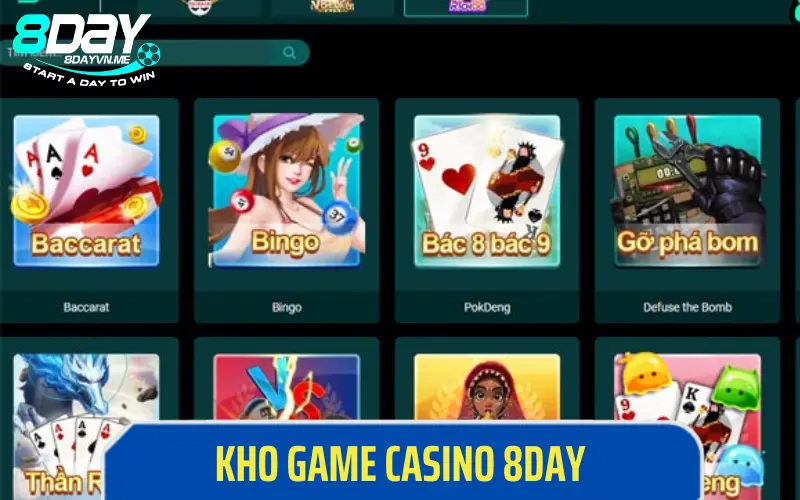 Tìm hiểu các sảnh game có tại casino