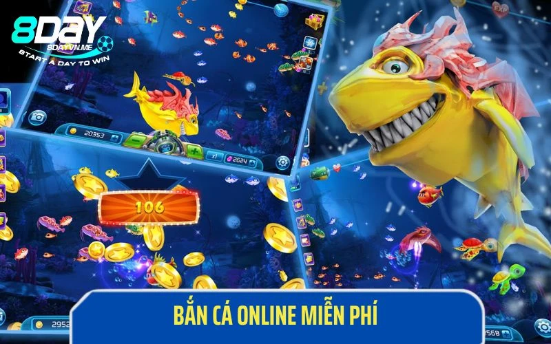 Chơi Bắn cá online hoàn toàn miễn phí trên 8Day