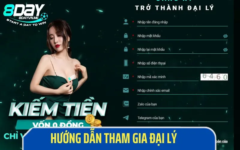 Hướng dẫn đăng ký tham gia tuyển dụng đại lý 8Day nhanh chóng